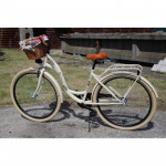 Mestský retro bicykel 28" Lavida 1-prevodový krémový - krémové kolesá